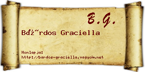 Bárdos Graciella névjegykártya